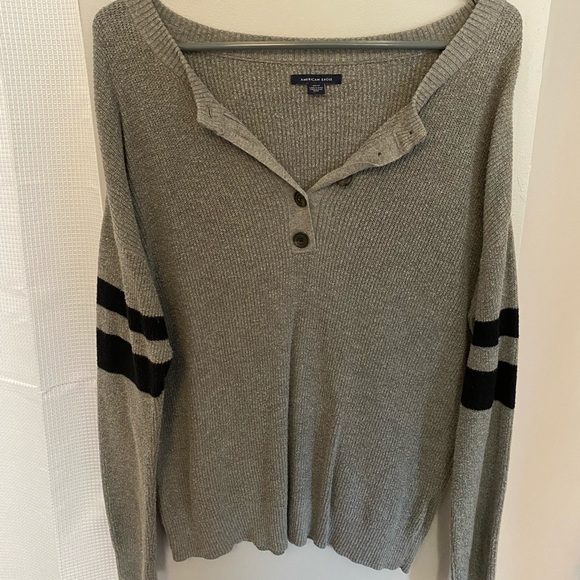 American eagle henley button up sweater - Picture 1 of 5